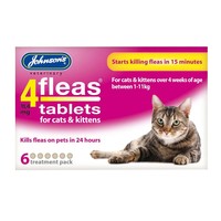 Johnsons 4Fleas Cat and Kitten Tablets big image