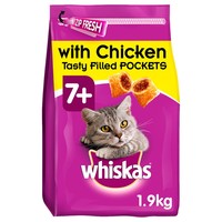 Whiskas 7+ Complete Dry Cat Food (Chicken) 1.9kg big image
