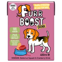 Furr Boost Dog Hydration Drink Carton (Venison, Butternut Squash & Cranberry) 400ml big image