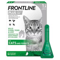FRONTLINE Plus Flea and Tick Treatment for Cats and Ferrets big image