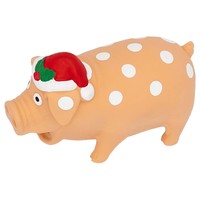 Good Boy Christmas Festive Piggy Dog Toy big image
