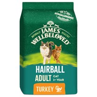 James Wellbeloved Adult Cat Hairball Dry Food (Turkey) big image