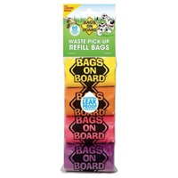 Bags on Board Rainbow Poo Bag Rolls (60 Bags) big image
