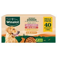 Winalot Sunday Dinners Adult Wet Dog Food in Gravy (Multipack) big image