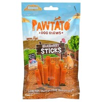 Pawtato Blueberry Sticks Dog Chews 120g big image