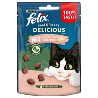 Felix Naturally Delicious Cat Treats (Salmon & Spinach) 50g big image
