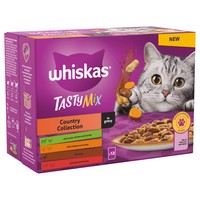 Whiskas 1+ Tasty Mix Adult Cat Wet Food Pouches in Gravy (Country Collection) big image