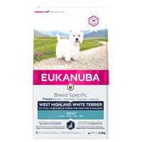 Eukanuba Breed Specific West Highland Terrier Adult Dry Dog Food 2.5kg big image