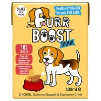 Furr Boost Dog Hydration Drink Carton (Chicken, Butternut Squash & Cranberry) 400ml big image