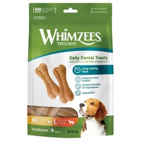 Whimzees Rice Bone Dog Chew (Resealable 9 Pack) big image
