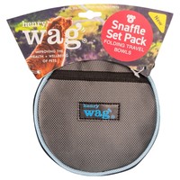 Henry Wag Snaffle Pack Portable Pet Bowl Set big image