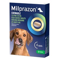 Milprazon 12.5mg/125mg Chewable Tablets for Dogs (4 Pack) big image