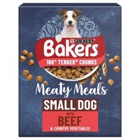 Bakers Meaty Meals Small Dog Adult Dry Dog Food (Beef) 1kg big image