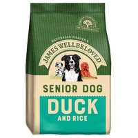 James Wellbeloved Senior Dog Dry Food (Duck & Rice) big image