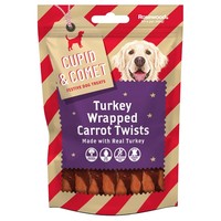 Rosewood Cupid & Comet Turkey Wrapped Carrot Twist Dog Treat big image
