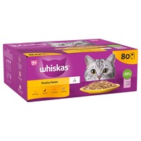 Whiskas 7+ Adult Cat Wet Food Pouches in Jelly (Poultry Feasts) big image