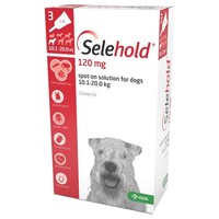 Selehold 120mg Spot-On Solution for Medium Dogs (3 Pipettes) big image