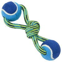 Buster Tuggaball Rope Toy with Double Tennis Balls big image