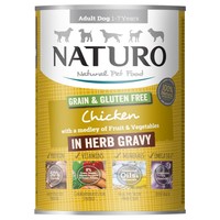 Naturo Adult Grain & Gluten Free Wet Dog Food Tins (Chicken in Herb Gravy) big image