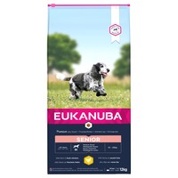 Eukanuba Caring Senior Medium Breed Dog Food (Chicken) 12kg big image