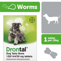 Drontal Dog Tasty Bone Worming Tablets 