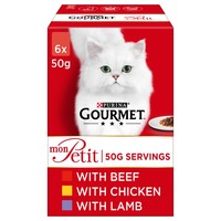 Purina Gourmet Mon Petit Wet Cat Food (Beef, Chicken & Lamb) big image