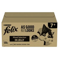 Felix As Good As It Looks Senior Cat Food in Jelly (Mixed Selection) big image