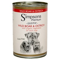 Simpsons Premium Exotic Adult Wet Dog Food (Wild Boar & Ostrich Casserole) big image