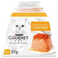 Purina Gourmet Revelations Mousse Wet Cat Food (4 x 57g) big image