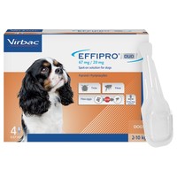 Effipro Duo Spot-On Solution for Small Dogs (4 Pipettes) big image