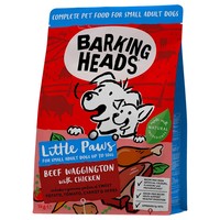 Barking Heads Little Paws Small Adult Dry Dog Food (Beef Waggington) 1kg big image