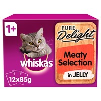 Whiskas 1+ Pure Delight Meaty Selection in Jelly Cat Pouches big image