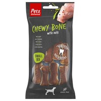 Pets Unlimited Dog Chewy Bones with Duck big image