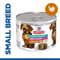 Hills Science Plan Perfect Weight Small & Mini Adult Wet Dog Food (Turkey Mousse) big image