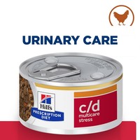 Hills Prescription Diet CD Urinary Stress Tins for Cats (Stew with Chicken & Vegetables) big image