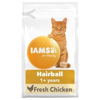 Iams for Vitality Hairball Reduction Adult Cat Food (Fresh Chicken) big image