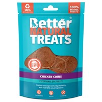 Better Natural Treats Chicken Coins Dog Treats 90g big image