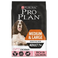 Purina Pro Plan OptiDerma Sensitive Skin Medium/Large 7+ Dog Food (Salmon) 14kg big image