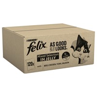 Felix As Good As It Looks Adult Cat Food in Jelly (Salmon, Chicken, Beef, Tuna) big image