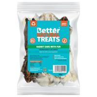 Better Natural Treats Rabbit Ears With Fur 100g big image