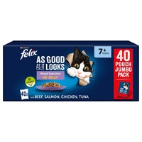 Felix As Good As It Looks Senior Cat Food in Jelly (Mixed Selection) big image