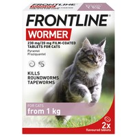 FRONTLINE Wormer 230mg/20mg Film-Coated Tablets for Cats big image
