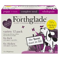 Forthglade Wholegrain Complete Puppy Wet Dog Food Variety Pack (Chicken/Duck with Oats) big image
