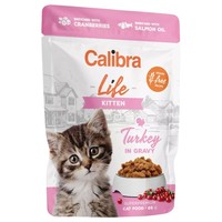 Calibra Life Kitten Wet Cat Food Pouches (Turkey) big image