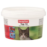 Beaphar Top 10 Multi-Vitamin Tablets for Cats big image