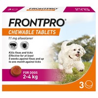 FRONTPRO Chewable Tablets Flea and Tick Treatment for Dogs (2 - 4kg) big image