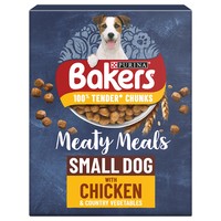 Bakers Meaty Meals Small Dog Adult Dry Dog Food (Chicken) 1kg big image