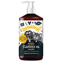 Bugalugs Natural Flaxseed Oil for Dogs & Cats 500ml big image