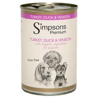 Simpsons Premium Puppy Wet Dog Food (Turkey, Duck & Venison) big image