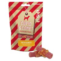 Rosewood Cupid & Comet Christmas Pigs in Blankets Dog Treats 100g big image